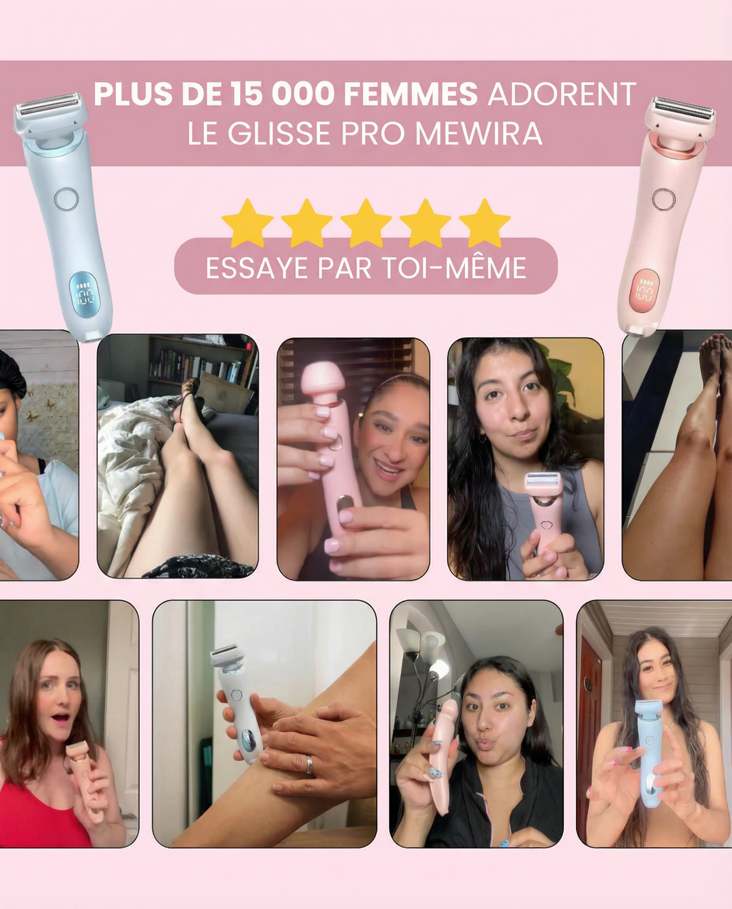 Mewira - Kit de rasage ultra doux sans iritation